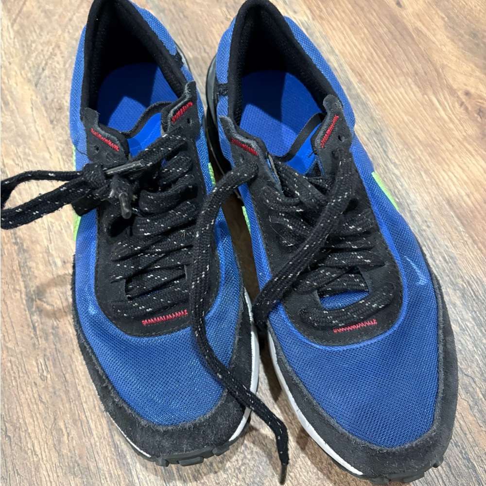 Nike Waffle One Classic Racer Blue Retro Mesh‎ Suede Sneakers Size 4 Youth